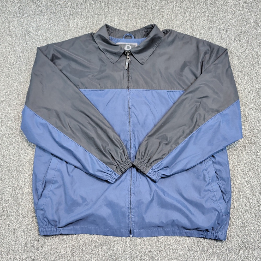 Weatherproof Vintage Windbreaker XXL Navy Charcoal Gorpcore Streetwear Jacket